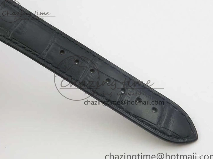 0316 MultiPurpose De Ville Prestige Real PR SS ZF 1:1 Best Edition White Dial Blue Markers on Black Leather Strap MIYOTA 7941